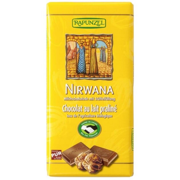 Ciocolata Bio Nirwana cu praline HIH