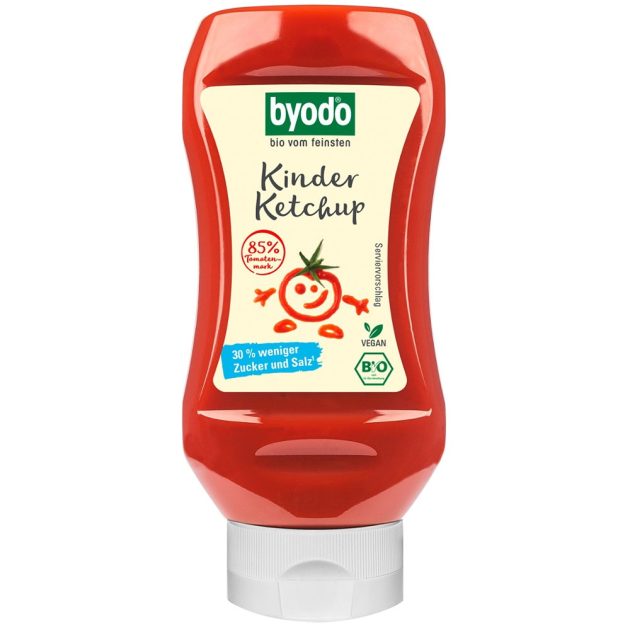 Ketchup bio pentru copii cu 85% tomate