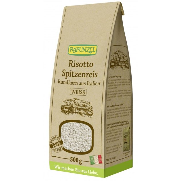 Orez Risotto bio cu bob rotund ascutit alb