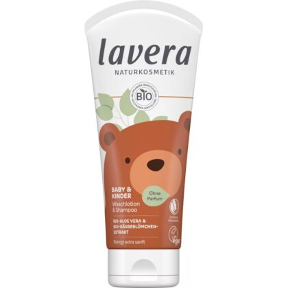 Sampon si gel de dus cu aloe vera bio pentru copii fara parfum