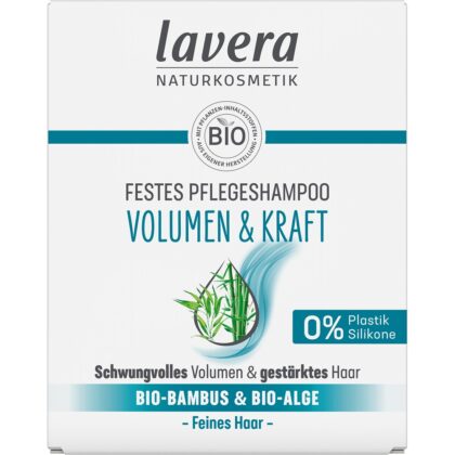 Sampon solid pentru volum si par puternic cu bambus bio si alge bio